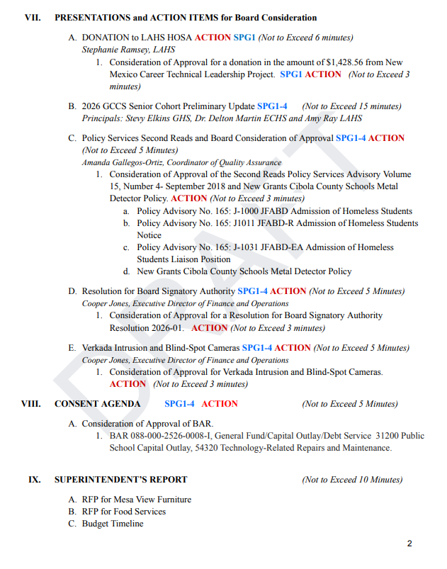 Agenda February 3, 2026