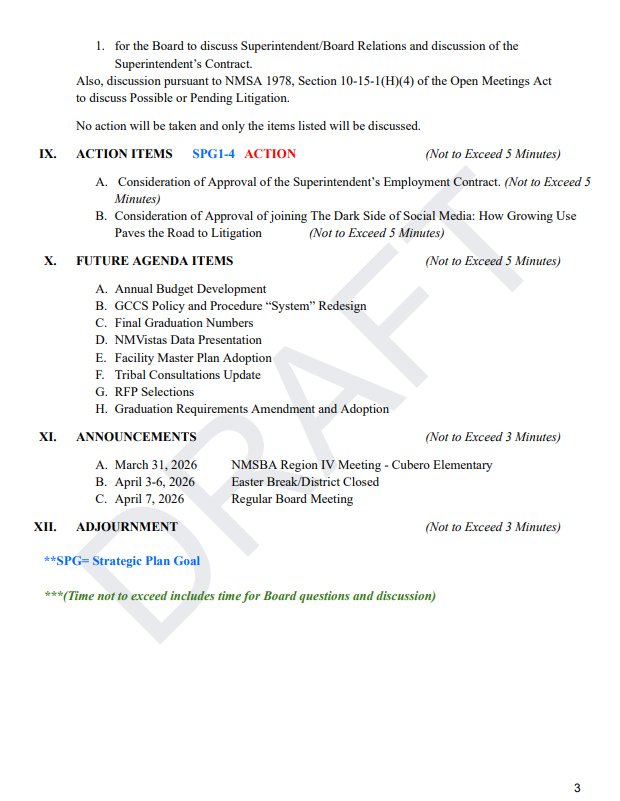 Agenda March 24, 2026