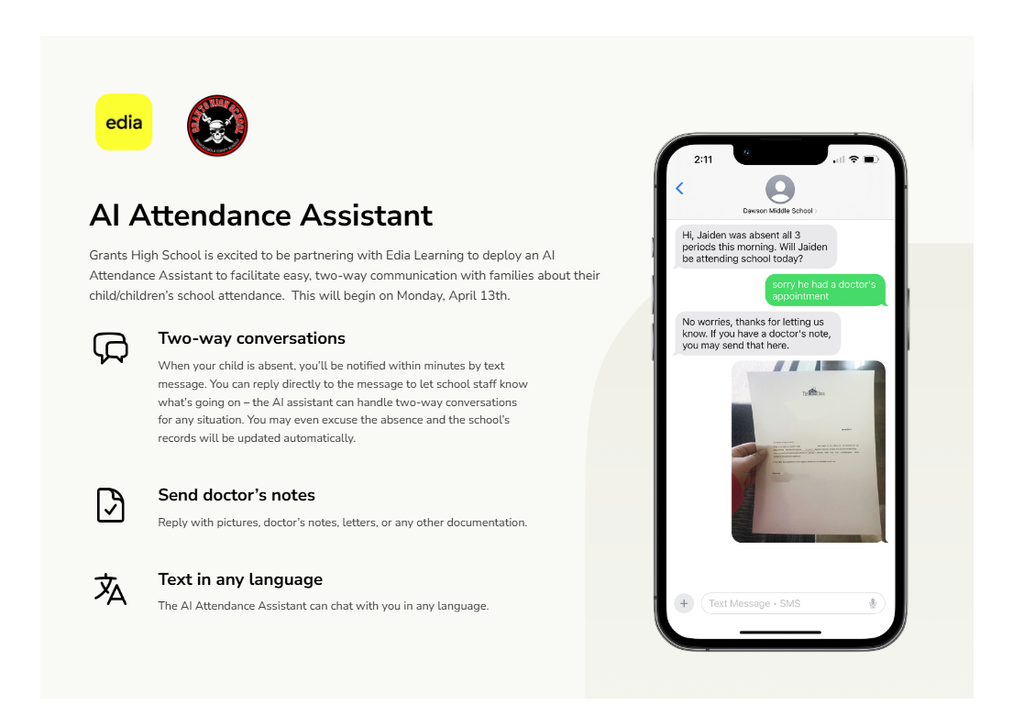 Edia Attendance Flyer