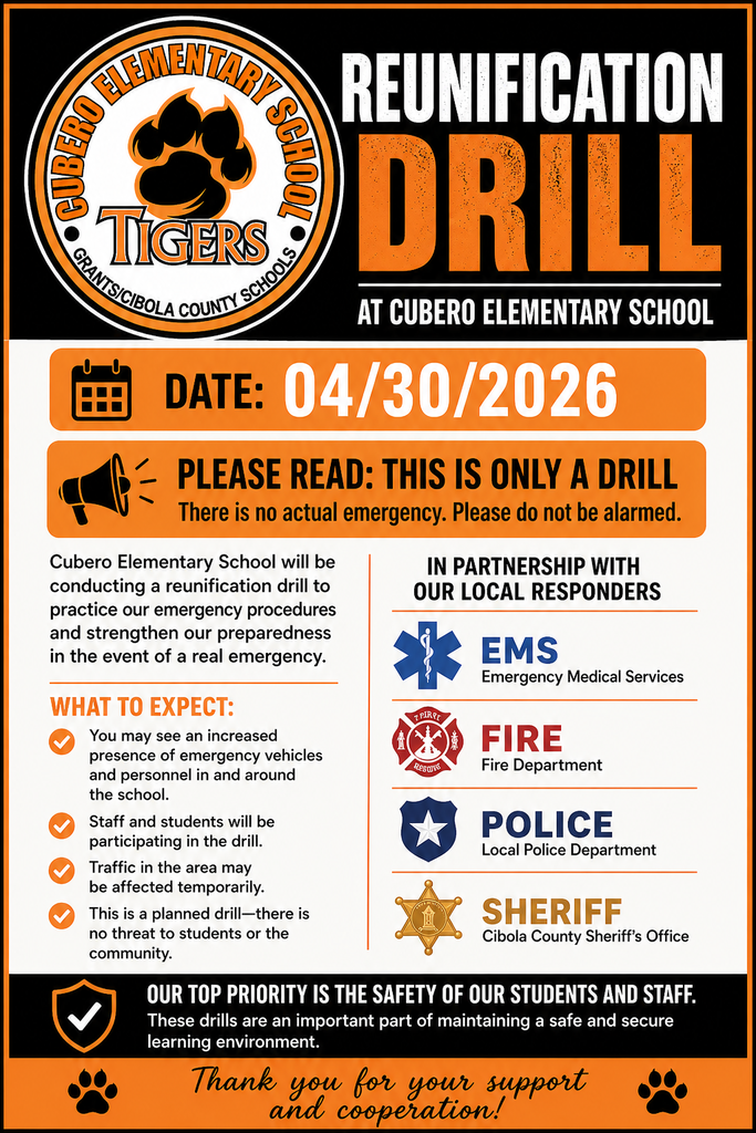 Reunification Drill Flyer