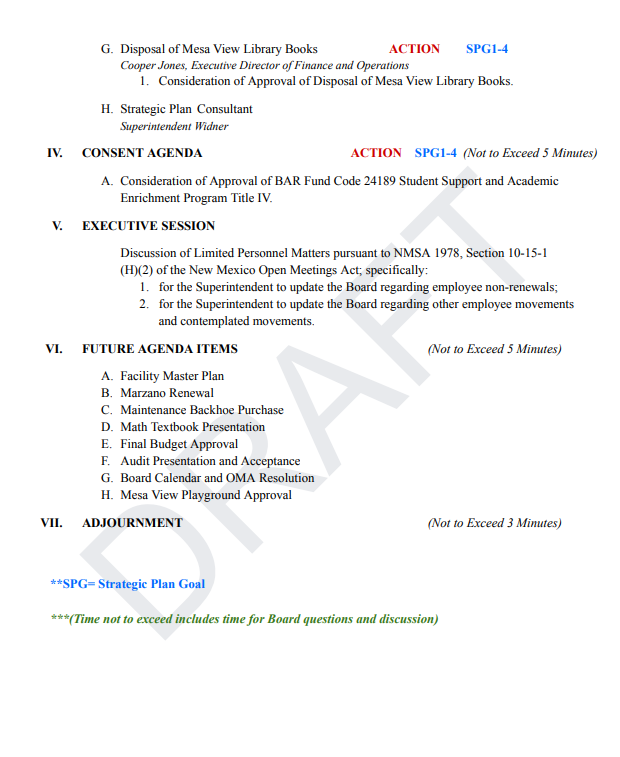 Agenda June 2, 2026