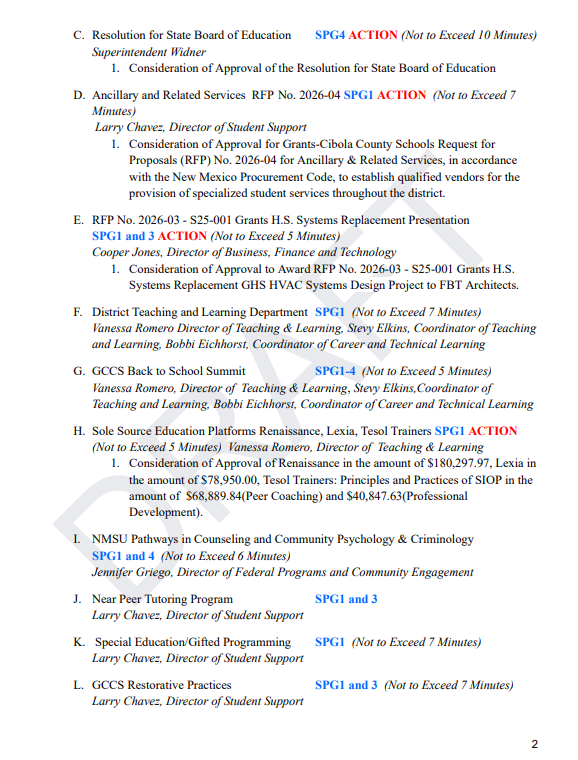 Agenda July 21, 2026