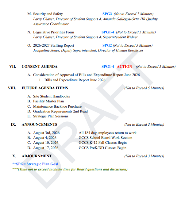 Agenda 7.21.26