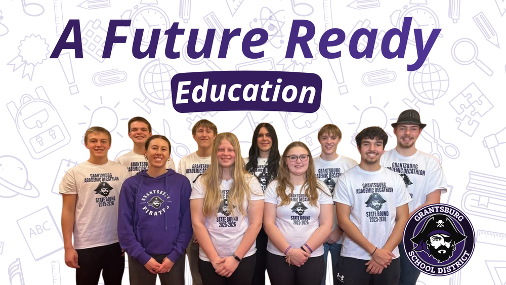 Academic decathlon team encouraging enrollment