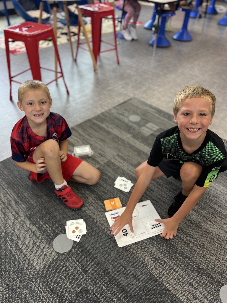 2nd Grade is Learning new Work Place Math Games!