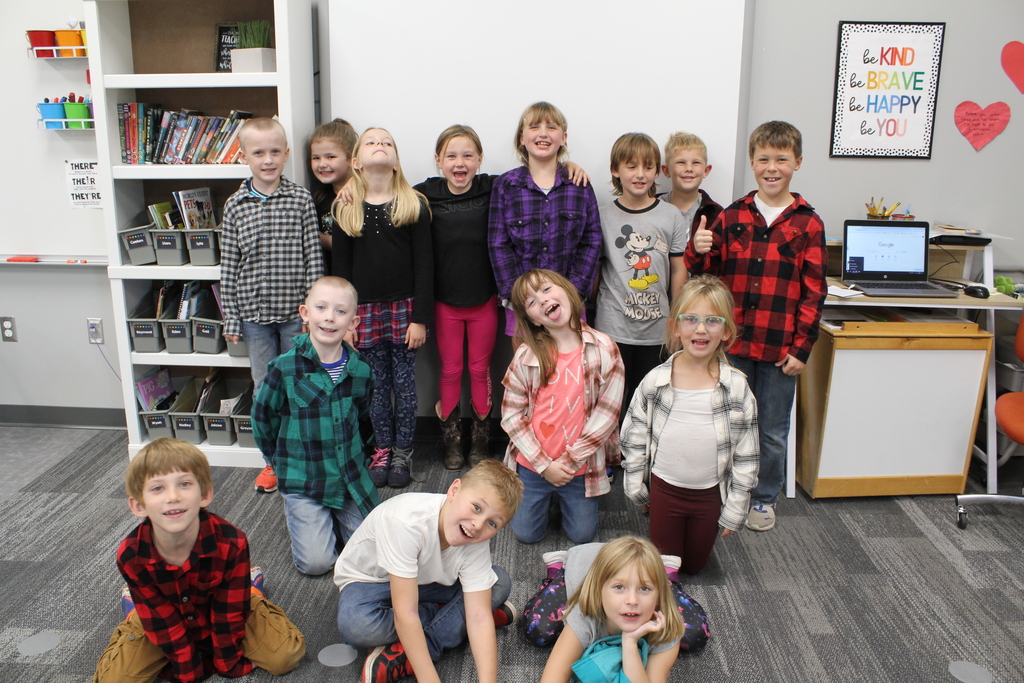Second graders completed their Fairy Tales and Tall Tales unit and celebrated by having a “Flapjacks and Flannel” day. Students enjoyed COLOSSAL size pancakes like they read about in the story of Paul Bunyan. Although the pancakes weren't quite as big as in the story, they sure were delicious!