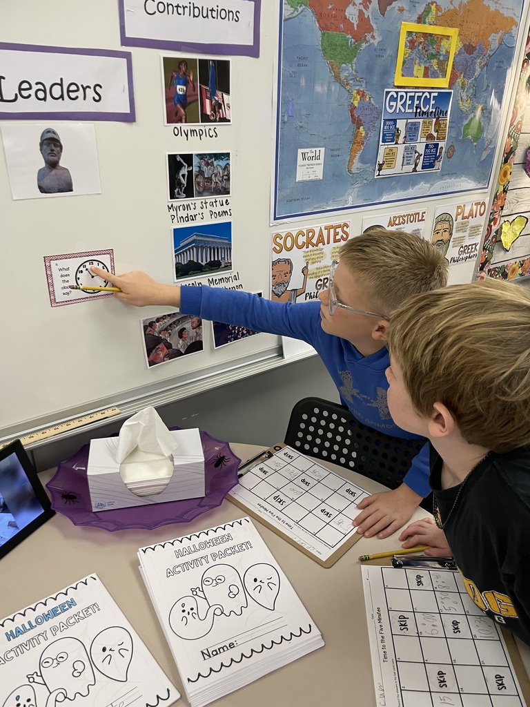 2nd Grade learns the Analog Clock