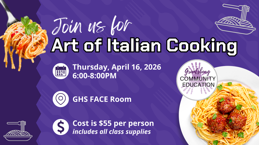 Community Education Art of Italian Cooking