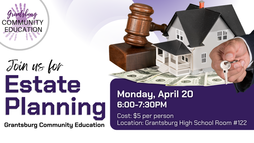 Community Education Estate Planning Class April 20