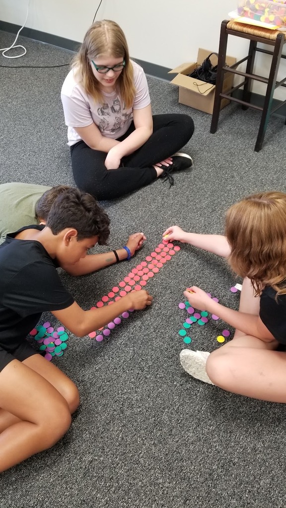 Sixth grade Math students photo