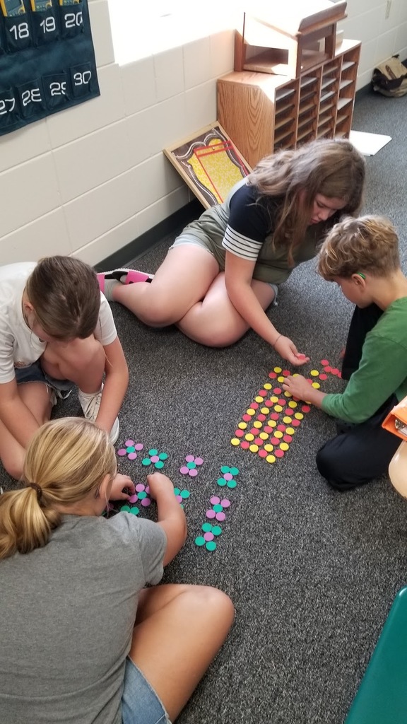 Sixth grade Math students photo