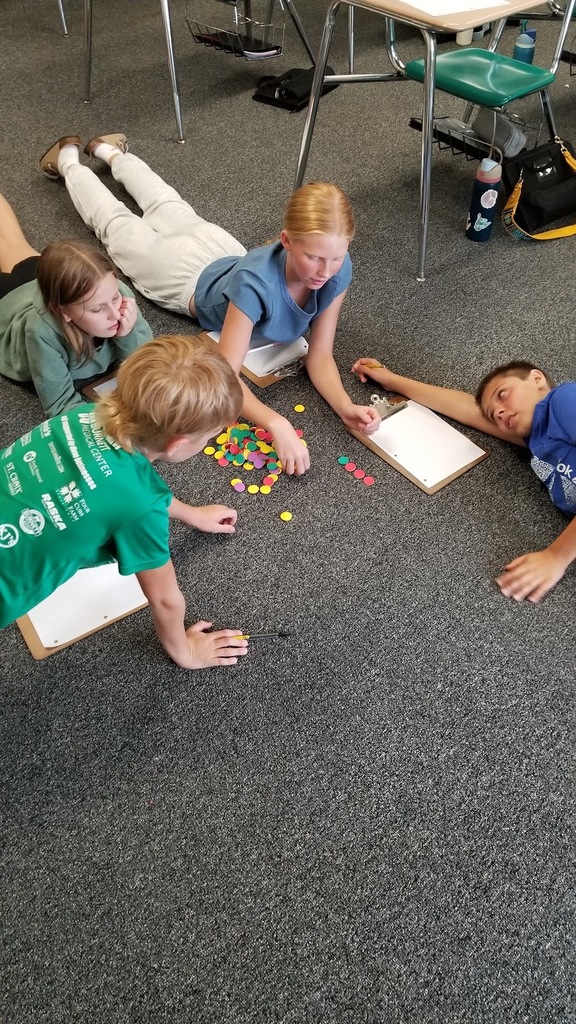 Sixth grade Math students photo