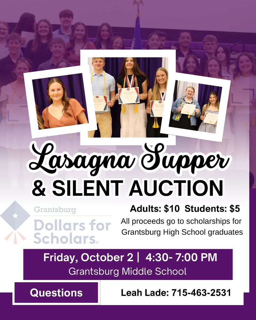 Dollars for Scholars Lasagna Supper and Silent Auction flyer