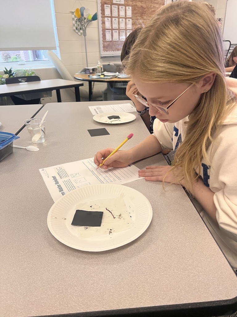 Grade 5 students working on Science photo