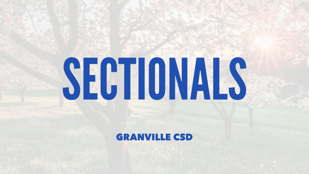 Granville Jr/Sr High Spring Sectionals 2026