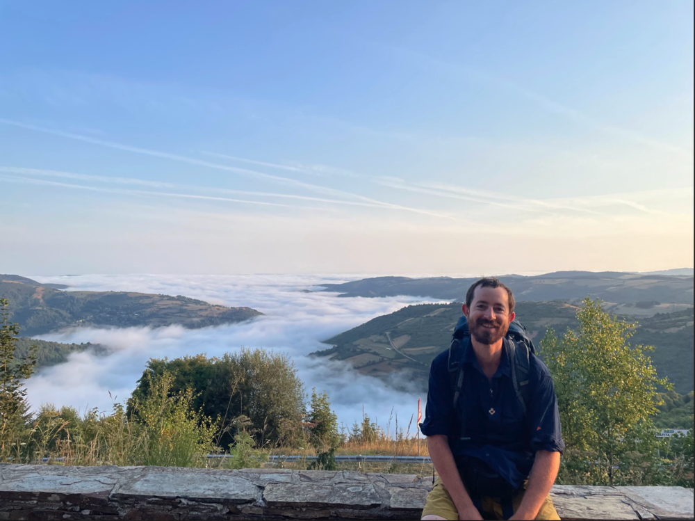 Mr. Ward, History Teacher at Granville Jr/Sr High on the Camino de Santiago Trail