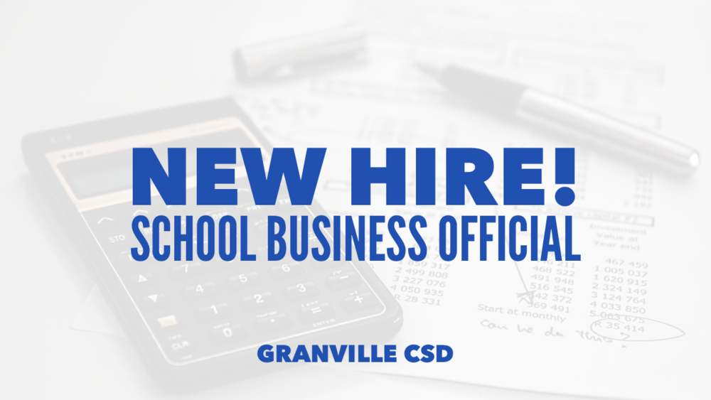 New Hire! School Business Official