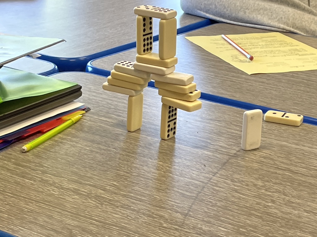 image of domino challenge completed