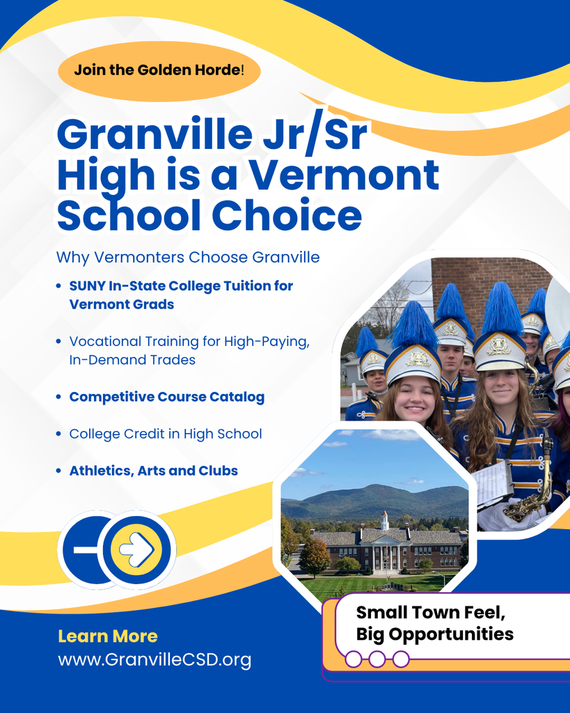 Why Vermonters Choose Granville CSD Flyer