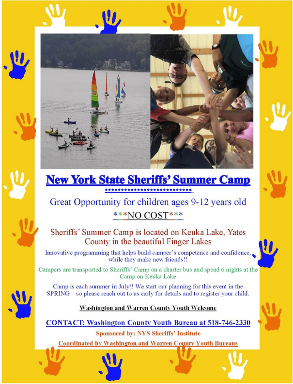 free summer camp opportunity for 4 granville students - girls age 9 - 12