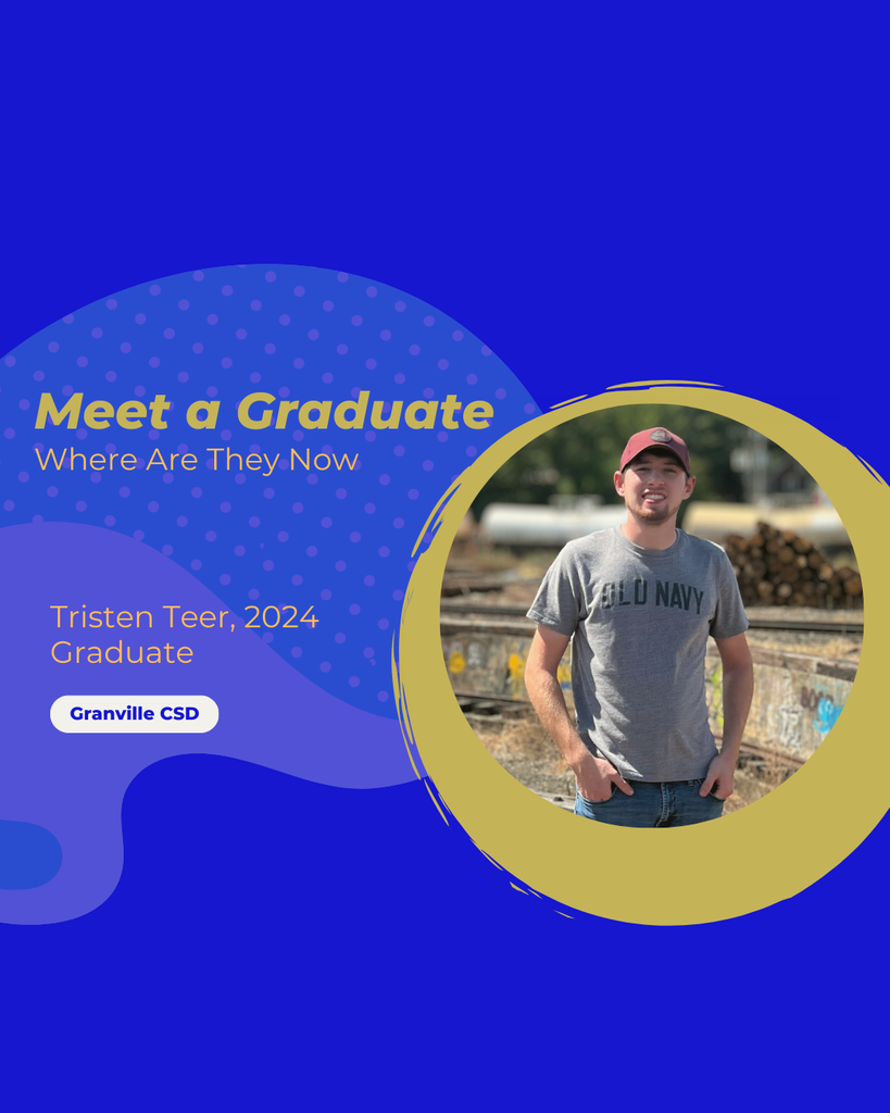 Where Are They Now - Meet a Graduate - Tristen Teer https://www.granvillecsd.org/article/2664159
