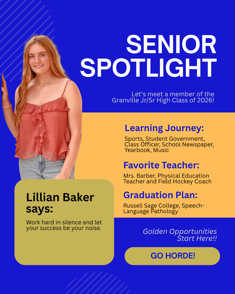Lillian Baker is heading to Russell Sage College!