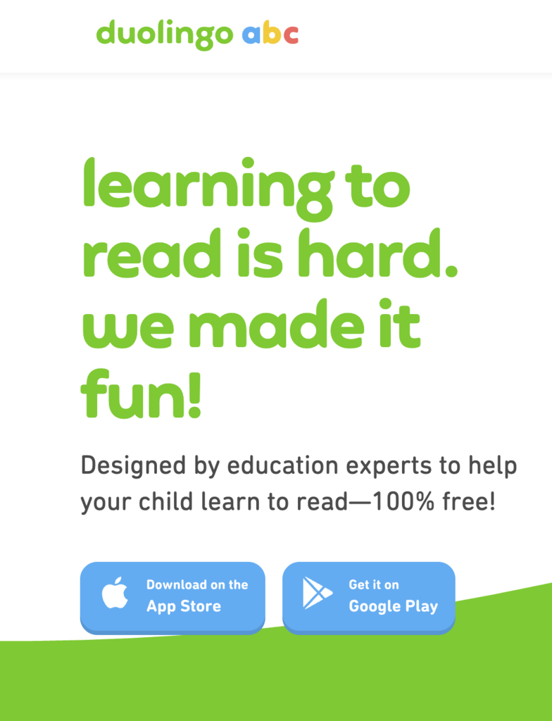 Picture of Duolingo ABC App