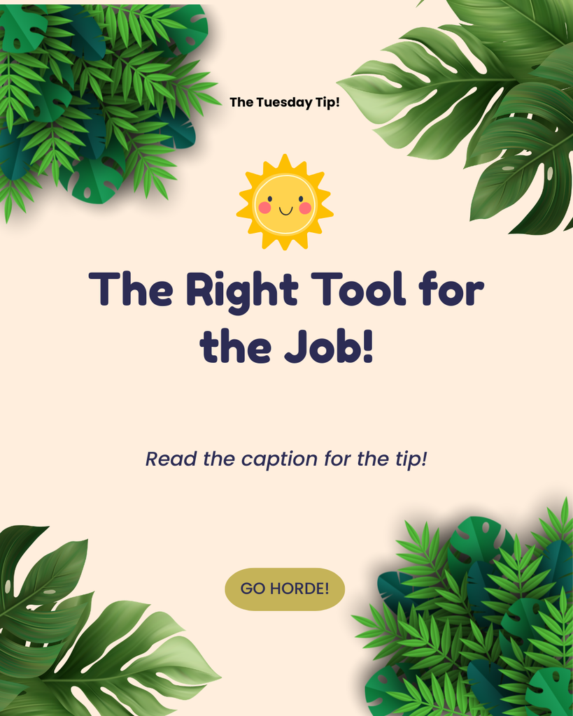 Tuesday Reading Tip from Granville CSD - Picking the right tool for the job! Read more in the caption of the post