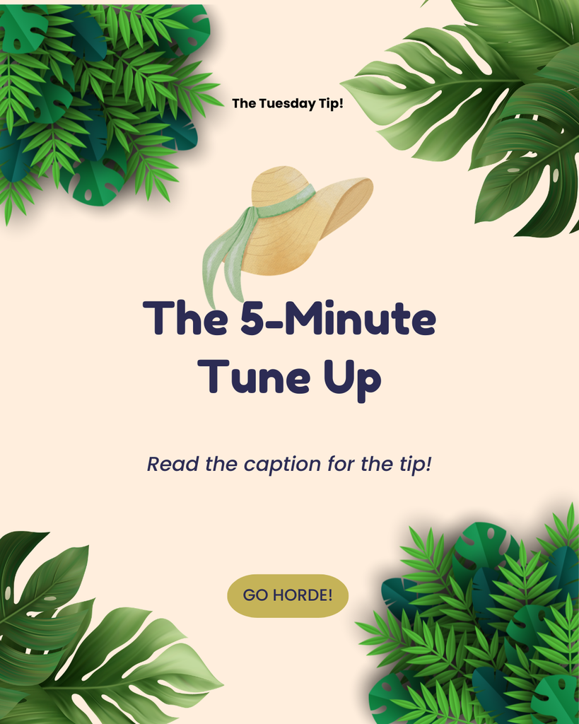 The 5-minute tune up reading tip