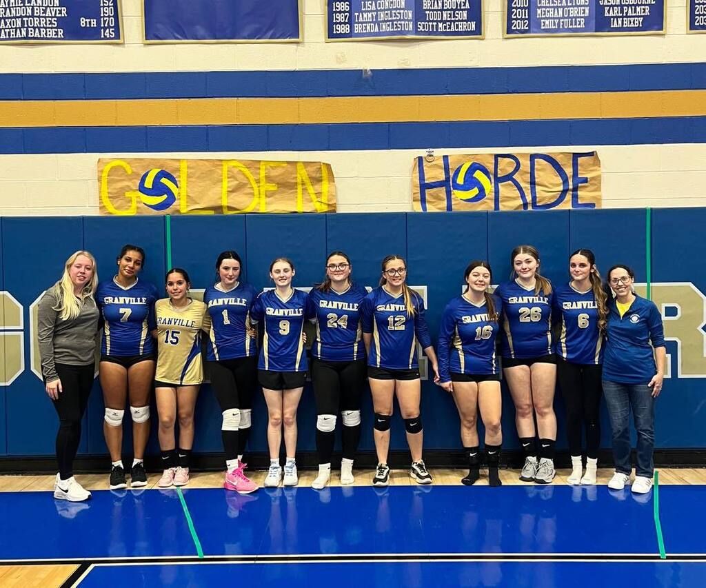 Varsity Volleyball with Coach Howe and Coach Powell