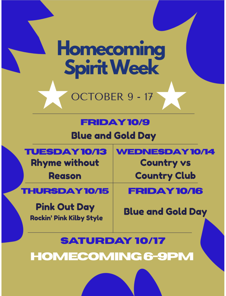 Daily Dress Up Themes for Jr/Sr High Spirit Week