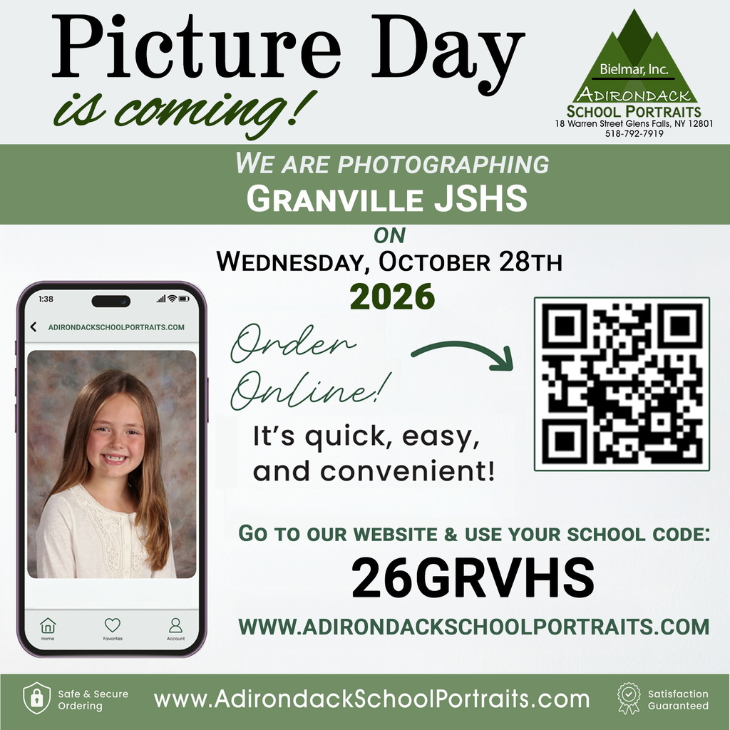 Jr/Sr High picture day is Wed, Oct 28th
