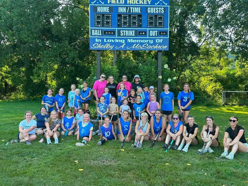 Field Hockey youth program and their modified and varsity player mentors