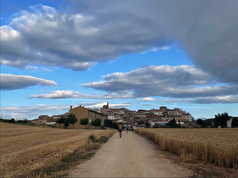 Mr. Ward's picture - Camino trail approach a village