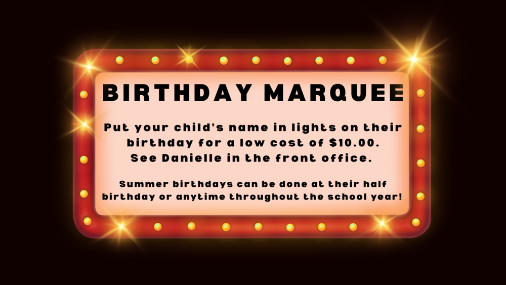 Birthday Marquee