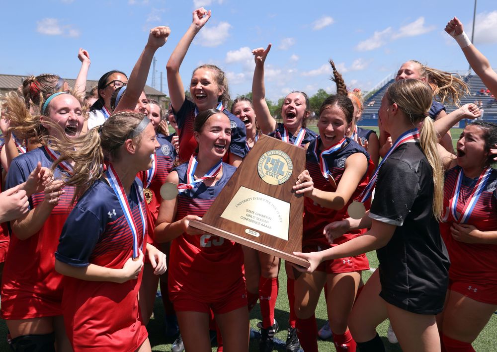 Grapevine Girls Soccer Celebrating 2023. State Championship