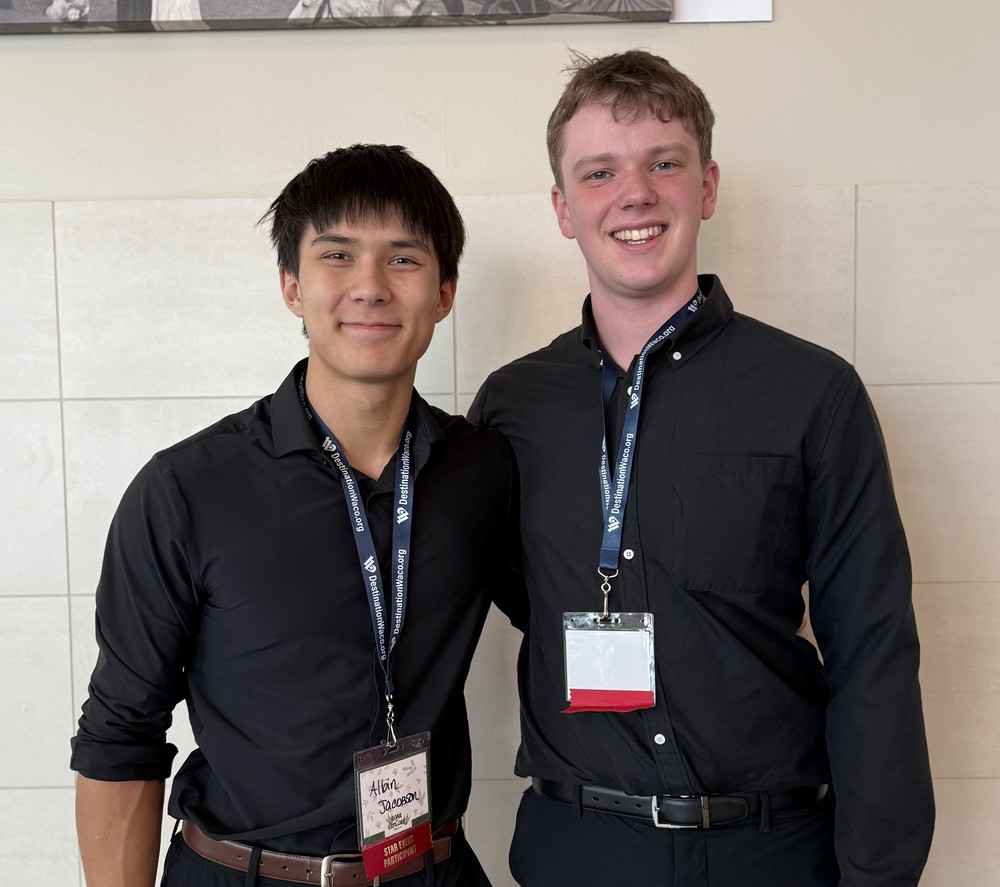 Two students going to nationals