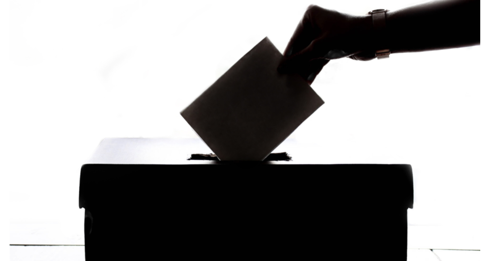 Vote being cast