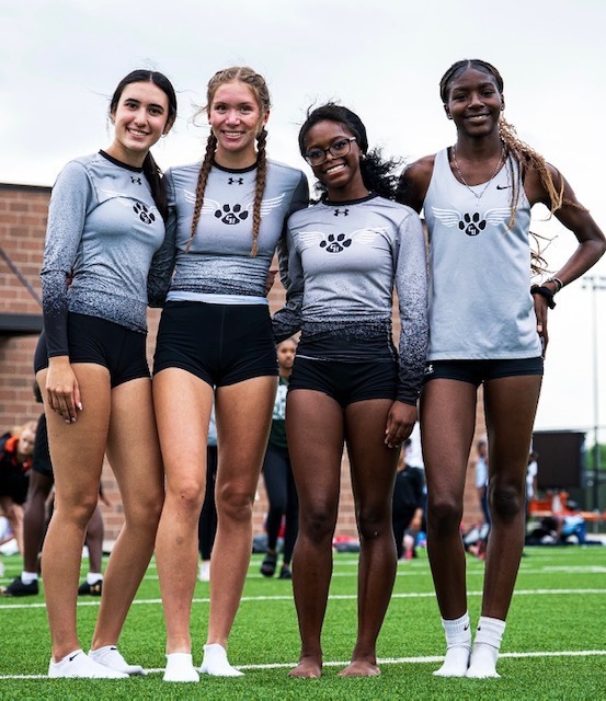 CHHS Track Athletes posing for a photo