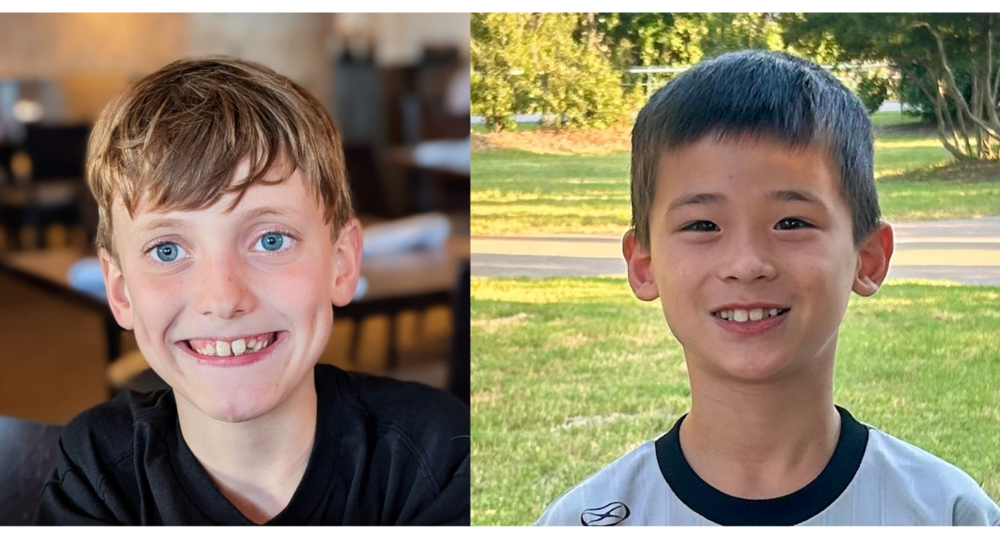 Two students who were named National Math Stars