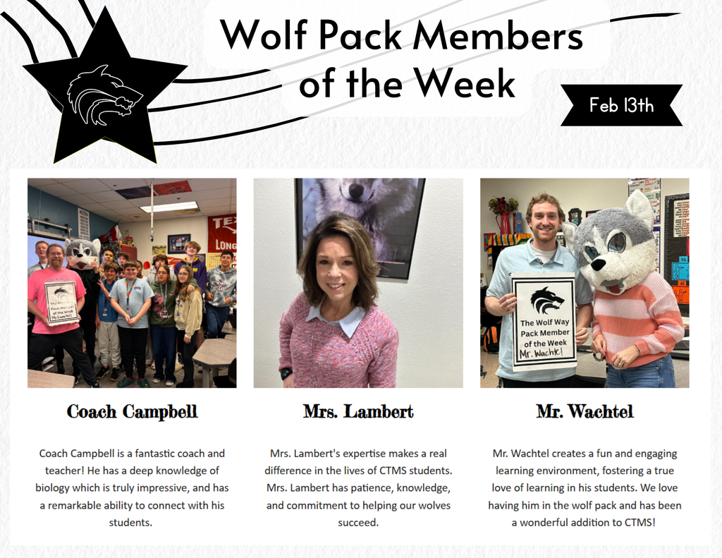 Pack Members of the Week
