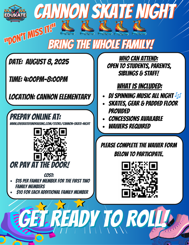 Cannon Elementary Family Skate Night