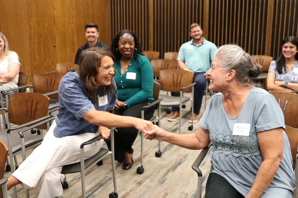 New hires getting to know each other.
