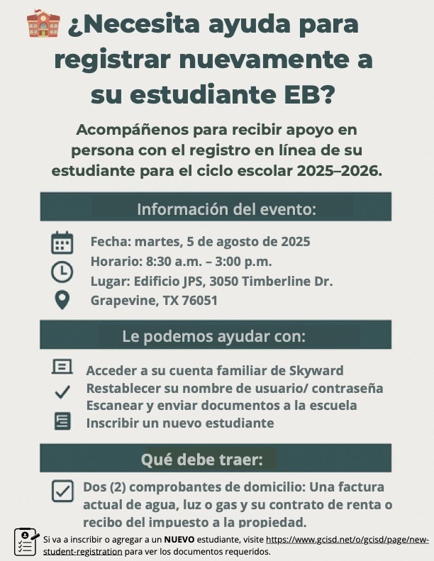 Registration Assistance Spanish
