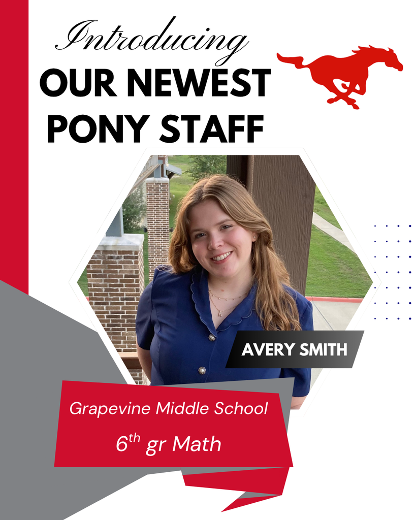Introducing our newest Pony Staff, Avery Smith, GMS 6th Grade Math.
