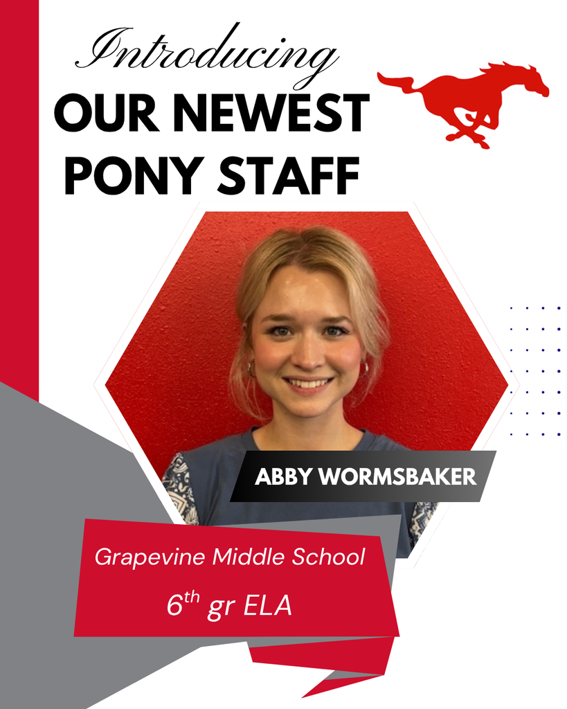 Meet our newest Pony Staff: Abby Wormsbaker – GMS 6th Grade ELA! 🐴📚
