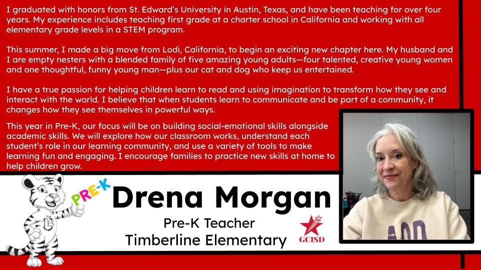 Drena Morgan - Includes a bio and photo
