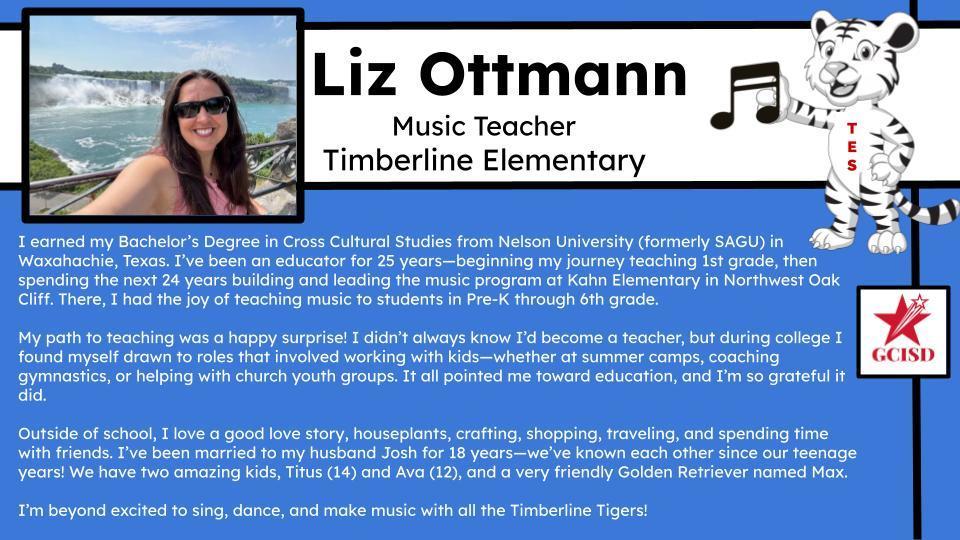 Liz Ottman - Includes a bio and photo