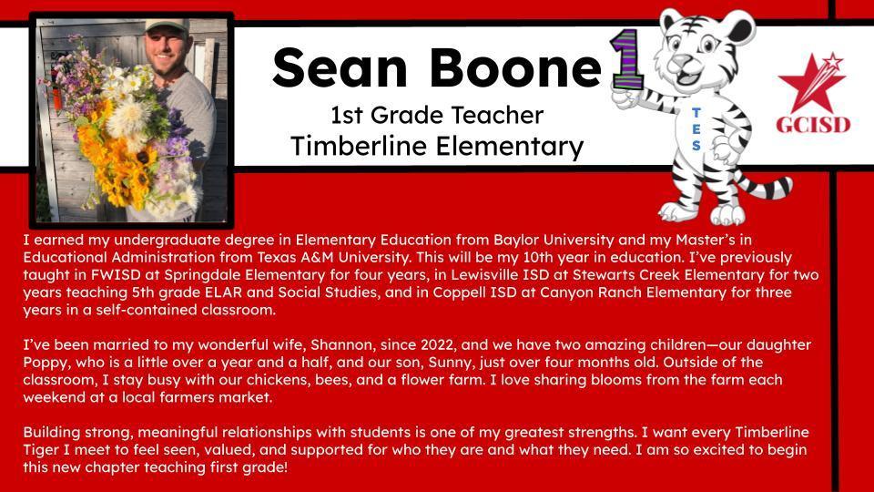 Sean Boone - Includes a bio and photo