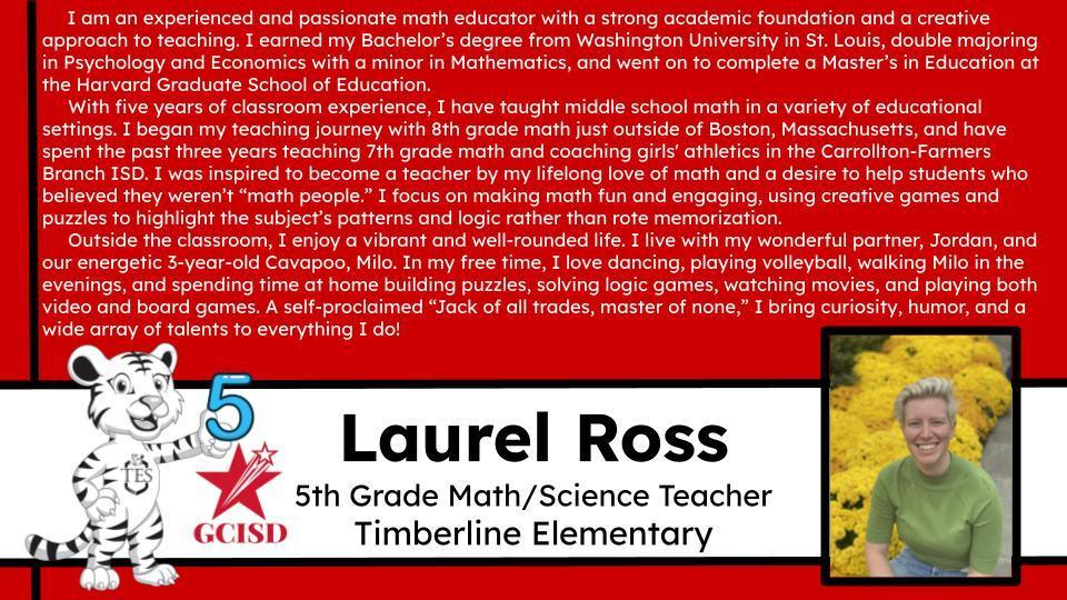 Laurel Ross - Includes a bio and photo